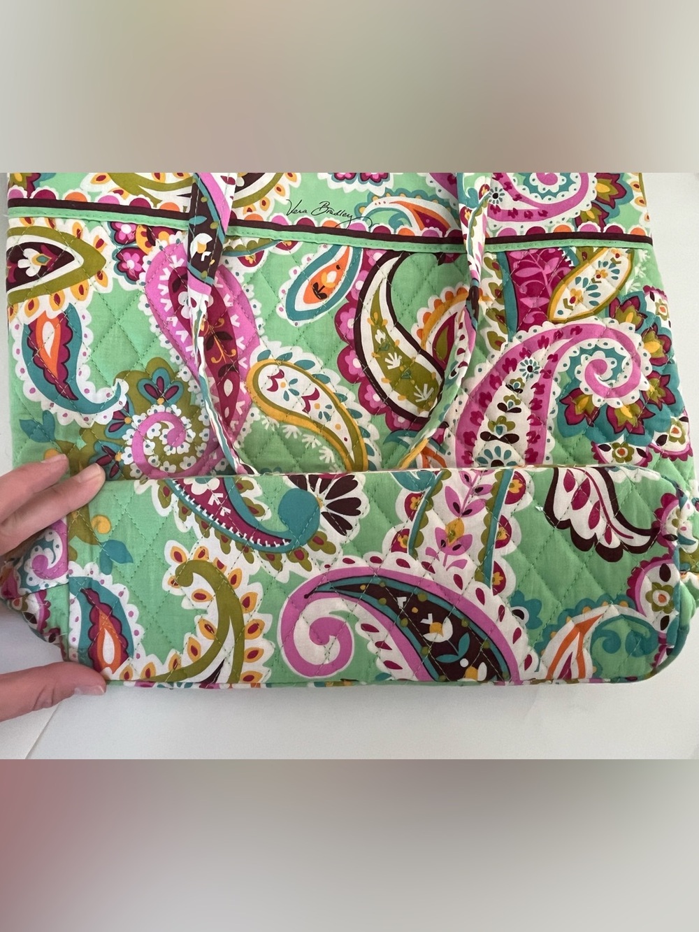 Vera Bradley Retired Tutti Frutti Everyday Quilted Tote- Excellent Condition! - Picture 12 of 15
